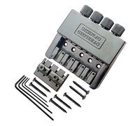 1 Set Nero 4 Corde Headless Bass Guitar Ponte Sistema Basso Elettrico Parti