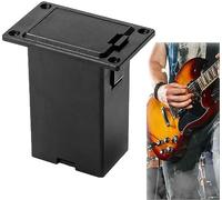 1 set nero 9V Guitar Pickup Battery Box, Compact Active Battery Holder per chitarra e basso, custodia di ricambio per accessori EQ Bass, copertura guscio pickup installato su chitarra basso