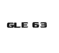 1 Set Nero Opaco ABS Bagagliaio di Un'auto Posteriore Numero Lettere Parole Dell'emblema del Distintivo Della Decalcomania Misura for Mercedes Benz GLE63 AMG