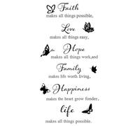 1 Set Of English Slogan Wall Stickers, Simple Design Wall Stickers, Home Decorations, Suitable For Bedrooms, Living Rooms, And Study Rooms.