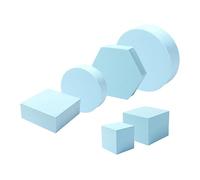 1 Set Oggetti Scena Per Fotografia Prodotti Blocchi Solidi Schiuma Cubica Forme Geometriche Per Gioielli Trucchi E Accessori Per Modellare Oggetti Scena Cubici Geometrici