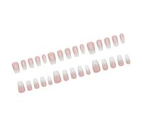 1 Set Omber Press On Nails Bilssy Finte Nails Stick On French Tips False For Art Decorations Acrilic Luns For Women Clear