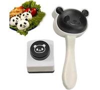 1 SET Onigiri Mold Rice Ball Molds Cute Panda Pattern Sushi Mold Rice Shaper Mold Bento Accessories DIY Kitchen Tools for Home Party Meal Make