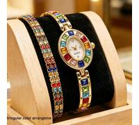 1 Set Orologio al quarzo con quadrante piccolo e minimalista e braccialetto per donna, cinturino in acciaio leggero, elegante adatto per uso quotidiano, regalo di compleanno, vacanze, ritorno a scuola