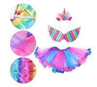 1 set partito per bambini che esegue il costume divertente della gonna del