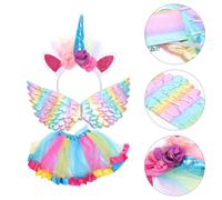 1 set partito per bambini che esegue il costume divertente della gonna del