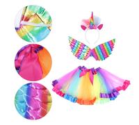 1 set partito per bambini che esegue il costume divertente della gonna del