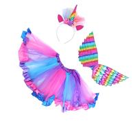 1 set partito per bambini che esegue il costume divertente della gonna del