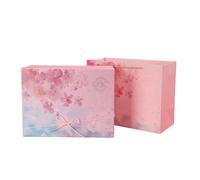 1 Set Pattern Gift Box Valentine Present Case Wedding Paper Box (rosa)