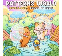 1 Set Pattern World: Libro da colorare Coco per adulti e adolescenti, con attività quotidiane carine e commoventi per aiutarti a rilassarti (Cozy Space Coloring), giocattolo libro da colorare Wyo adat