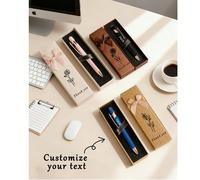1 Set Penna Personalizzata Ringraziamento Matrimonio in Metallo, Significato Floreale 12 Mesi, Set Penna a Sfera di Lusso. Regalo per Feste, Scatola Regalo, Regalo Creativo per Coppie, Multifunzionale