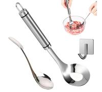 1 set per realizzare polpette in acciaio inox, cucchiaio per polpette e | Strumento in acciaio inossidabile 304 per polpette di carne, pesce e verdure, arrosti domenicali e preparazione dei pasti
