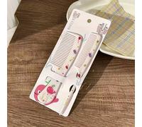 1 Set pettine per capelli con cartoni animati per bambini, mini pettine portatile per bambini con motivi animali, imballaggio casuale Tagli UnicaFumetto,GeometricoPolipropilene