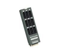 1 Set PH519 M2 PCIe SATA6Gbps Scheda di Espansione A 9 Porte NVMe Mkey Supporta L'Espansione di Dischi Rigidi per Archiviazione di Rete con Involucro