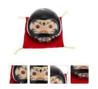 1 Set Piccola ceramica Daruma Doll Doll Adorn Doll Craft Ornament Chic