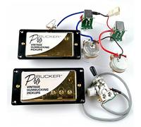 1 Set Pickup In Oro Alnico Con Cablaggio Pro Pots & 3Way Convertitori Pickup chitarra elettrica