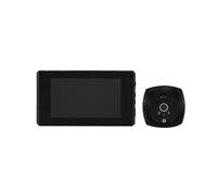 1 set PIR Door Eye Spioncino elettronico Telecamera for porta Visione notturna 145° LCD da 4,5 pollici Campanello digitale Nero-Y41A Notifiche in tempo reale