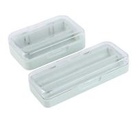 1 Set Plastic Lipstick Case Cosmetic Storage Box makeup storage case clear plastic container traveling makeup case lipstick organizer case travel toiletry containers clear lipstick (Color : Green)