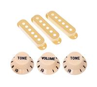1 Set Plastic Single Bobina Pickup Cover& GuitarsPeed Manopole Di Controllo Per La Sostituzione Della Chitarra Elettrica Pickup chitarra elettrica