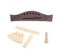 1 set ponte in palissandro chitarra acustica, capotasto in ebano e osso, perfetto per parti di chitarra folk, accessori per strumenti musicali