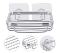 1 set portasapone portasapone autodrenante per barra doccia salvasapone