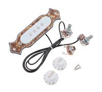 1 Set Pre- cablato 4- stringa Singola Bobina Per Chitarra Per Chitarra Per Chitarra Per Chitarra Con Pentole Per Manopole Del Volume pickup(Bronze Pearl)