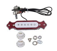 1 Set Pre- cablato 6- stringa Per Bobina Per Chitarra Per Chitarra Per Chitarra Per Chitarra Per Pickup Con Volume E Toni Pickup chitarra elettrica (Color : Red)
