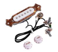 1 Set Pre- cablato 6- stringa Per Bobina Per Chitarra Per Chitarra Per Chitarra Per Chitarra Per Pickup Con Volume E Toni Pickup chitarra elettrica (Color : Bronze Pearl)