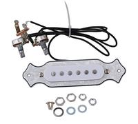 1 Set Pre- cablato 6- stringa Per Bobina Per Chitarra Per Chitarra Per Chitarra Per Chitarra Per Pickup Con Volume E Toni Pickup chitarra elettrica (Color : White Pearl)