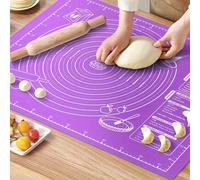 1 Set Premium Mattarello e Set di Tappetini da Forno in Silicone Antiaderente - Utensili da Cucina Essenziali per la Casa, Perfetti per Avventure Culinarie Senza Problemi e Senza Sporco, Include Matta