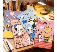 1 Set Quaderno a Spirale Snoopy, Quaderno a Spirale cartoni animati Carino Adatto per Note di Studio, Compiti, Diario di Viaggio e Pianificazione Quotidiana, Regalo Perfetto per il Ritorno a Scuola pe