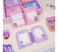 1 Set Quaderno a spirale tema K-POP D-Emon H-Unters in scatola regalo, 24 pezzi set di quaderni da diario carini e cartoni animati, blocco note tascabile portatile set di cancelleria adesivo,libroABS