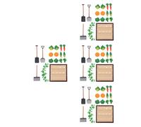 1 Set Realistic Vegetable Field Landscape Model Farm Tool Models Mini modelli
