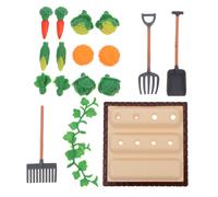1 Set Realistic Vegetable Field Landscape Model Farm Tool Models Mini modelli