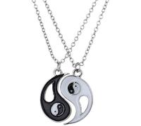 1 set regalo per amanti magici Amici Charm Yin e Yang Collana Taiji Bagua Figura Comoda gestita