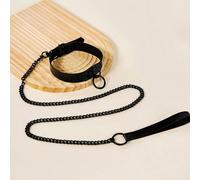 1 Set regolabile personalizzato esagerato Collare per animali domestici & Guinzaglio Set per esterno Tagli UnicaHalloween,LetterePoliuretano,Ferro