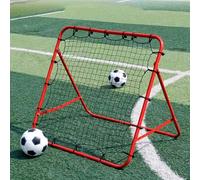 1 Set Rete da rimbalzo 1 pezzo + 20 fibbie elastiche, Rete da allenamento per calcio da esterno, Rete da rimbalzo per allenamento, Rete multifunzione per pratica di tiri al calcio Tagli UnicaPoliester