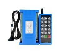 1 set ricevitore radio a 16 canali DC12 V 24 V + trasmettitore manuale con feedback, frequenza radio 434 MHz, 200 m, radiocomando, gru, azionamenti lineari, motore con un pulsante per tutte le