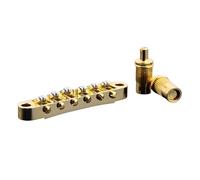 1 Set Roller Saddle for chitarra elettrica Tune-O-Matic Bridg for LP for chitarre SG a 6 corde(Gold 1 Set)