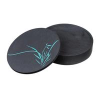 1 Set Round Inkstone Chinese Calligraphy Ink Stone Sumi Painting Inkslab