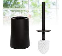 1 set scopino WC in plastica per WC, spazzolino per pulizia con supporto base