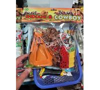 1 Set soldatini A Caso cowboy e indiani CAVALLI gioco ottima giocattolo toy lui