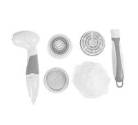 1 Set Spazzola Elettrica Bagno Strumento per Schiena e Massaggio Compatibile con Gel Doccia Materiale Resistente e Duraturo Colore Casuale