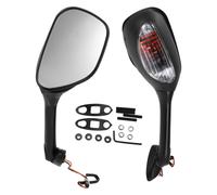 1 Set Specchi Retrovisori con Frecce per Suzuki GSXR600 06-18 Alu Trasp
