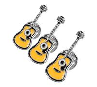 1 Set Spilla Per Chitarra Perno Gotico Io Tutti Spilla Divertente Con Note Musicali Smaltate A Tema Musicale Spille Con Nota e Lega Giallo 3 Pezzi