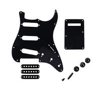 1 Set SSS Battipenna Per Chitarra Elettrica Con Piastra Posteriore Pickup Cover Manopole Suggerimenti Per For ST Per Parti Di Chitarra For For SQ Professionale Battipenna per Chitarra Elettrica
