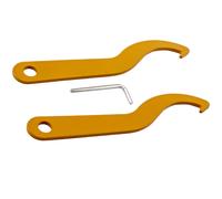 1 Set Steel Coilover C Spanner Hook Wrench Universal Coil Over Spring Golden