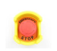 1 set STOP MASK 1NC 1NO Pulsante di arresto di emergenza con copertura protettiva, interruttore che impedisce il funzionamento errato, giallo 22 mm Controls Switches
