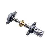 1 set T8 in miniatura con movimento lineare tavolo scorrevole accoppiamento a vite flangia dado cuscinetto binario di guida del sedile(Horizontal,250MM-8 8MM)