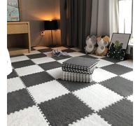 1 set, tappeti decorativi per nido d'infanzia, tappeto soffice e in peluche per camera da letto, tappetino in schiuma interconnesso per copertura completa, tappeto grande e insonorizzato per il soggio